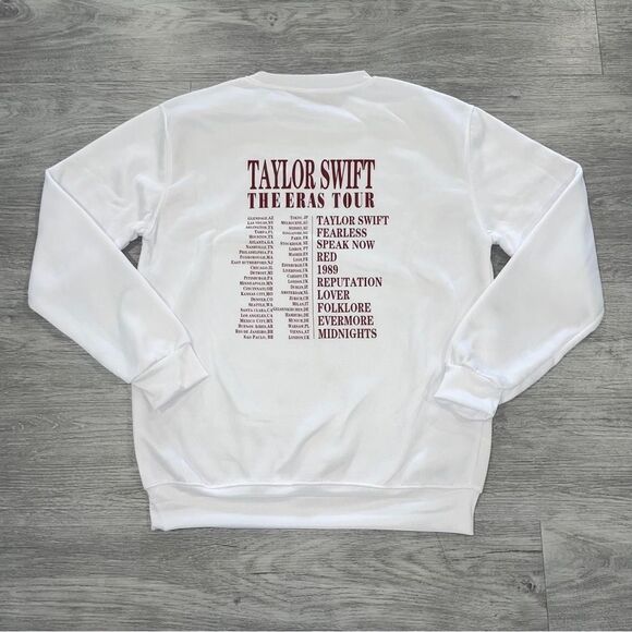 Taylor Swift White Sweatshirt - The Eras Tour - Picture 2 of 12